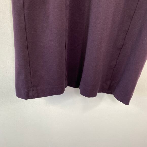 Banana Republic Dark Purple Three-Quarter Sleeve Sheath Dress Women's Size 2 - Picture 3 of 7